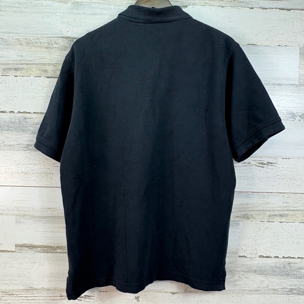 Jos A Bank Travelers Collection Polo Shirt Large Black Cotton Pique Short Sleeve - Picture 3 of 8